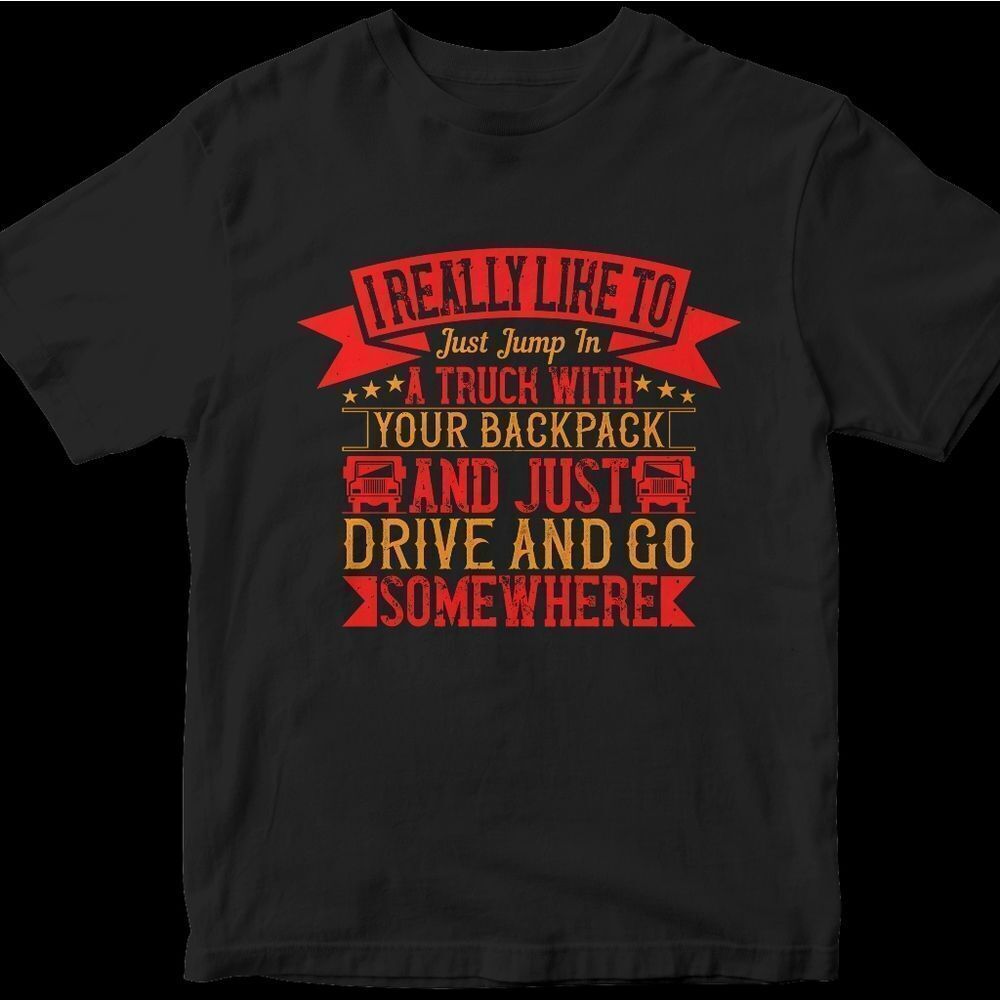 Truck Driver Shirt Short Sleeve Tshirt Graphic Design Cotton Dad Gift